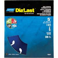 Dialast RightCut Cut-Off Wheel, 5" x 0.05", 7/8" Arbor, Type 01/41, Diamond, 12225 RPM Cam Industrial