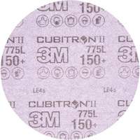 Disque de ponçage avec support en pellicule s&eacute;rie 775L Cubitron II Hookit, dia 6", Grain 150+, C&eacute;ramique, 3 mils Cam Industrial