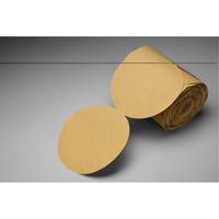 Disque abrasif dor&eacute; en rouleau de papier Stikit, 6" dia., Grain P150, Oxyde d'aluminium Cam Industrial