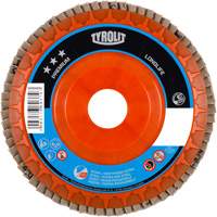 Premium LongLife Flap Disc, 4-1/2" x 7/8", Type 27, 120 Grit, Zirconium Cam Industrial