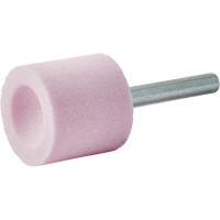 Vitrified Bond Mounted Point, A38, Aluminum Oxide, 1" Dia., 1" L, 80 Grit Cam Industrial