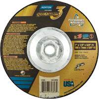 Meule soucoupes Quantum3 SG, 7" x 1/4", Arbre 5/8"-11, C&eacute;ramique d'alumine, Type 28 Cam Industrial
