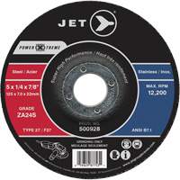 Meule Power-Xtreme ZA24S, 4-1/2" x 1/4", Arbre 7/8", Type 27 Cam Industrial