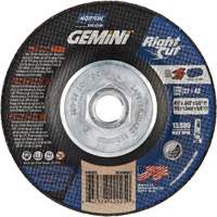 Gemini RightCut Right Angle Cut-Off Wheel, 4-1/2" x 0.045", 5/8"-11 Arbor, Type 27/42, Aluminum Oxide, 13580 RPM Cam Industrial