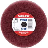 Scotch-Brite Roloc Plus General Purpose Scuffing Wheel, 4" Dia. Cam Industrial