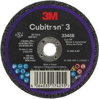 Cubitron 3 Cut-Off Wheel, 3" x 0.039", 3/8" Arbor, Ceramic Cam Industrial