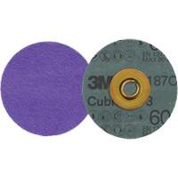 Cubitron 3 Roloc Fibre Disc, 3" Dia., 60+ Grit, Ceramic Cam Industrial