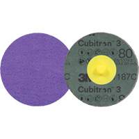 Cubitron 3 Roloc Fibre Disc, 3" Dia., 80+ Grit, Ceramic Cam Industrial