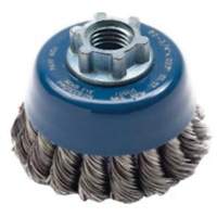 Knotted Wire Cup Brush, 2-3/4" Dia. x 5/8"-11 Arbor Cam Industrial