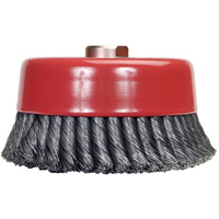 Knotted Wire Cup Brush, 6" Dia. x 5/8"-11 Arbor Cam Industrial