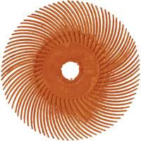Scotch-Brite Type C Precision Radial Bristle Brush PN-RB, Ceramic, 80+ Grit, 3" Dia. Cam Industrial