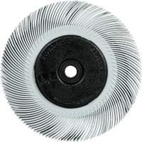Scotch-Brite Type C Precision Radial Bristle Brush PN-RB with Keyway Core, Ceramic, 120+ Grit, 6" Dia. Cam Industrial