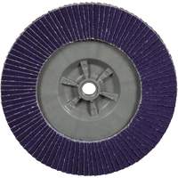 Disque &agrave; lamelles plate 1169F Cubitron 3 &agrave; changement rapide, 6" x 5/8"-11, Type T27, Grain 80+, C&eacute;ramique Cam Industrial