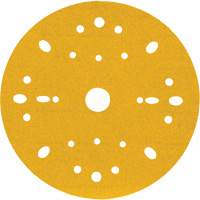 Hookit Gold Abrasive Disc, 6" Dia., 180 Grit, Aluminum Oxide, C-Weight Cam Industrial