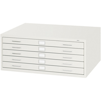 Steel Plan Files-5 Drawer, 5 Drawers, 40-3/8" W x 29-3/8" D x 16-1/2" H Cam Industrial