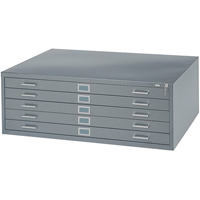 Steel Plan Files, 5 Drawers, 40-3/8" W x 29-3/8" D x 16-1/2" H Cam Industrial