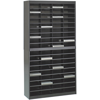 Heavy-duty Literature Organizers, Stationary, 72 Slots, Steel, 37-1/2" W x 12-3/4" D x 71" H Cam Industrial