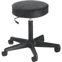 900 Series Task Stool, Mobile, Adjustable, 23" - 33", Vinyl Seat, Black Cam Industrial