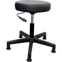 900 Series Task Stool, Stationary, Adjustable, 16" - 22", Vinyl Seat, Black Cam Industrial