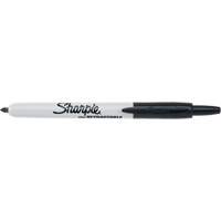 Retractable Permanent Marker, Black, Fine Tip Cam Industrial