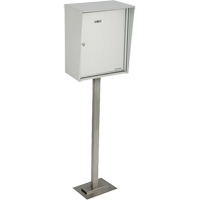 Collecting Boxes, Pedestal -Mounted, 21" x 12-7/8", Aluminum Cam Industrial