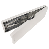 Folding Bench, Polyethylene, 72" L x 12" W x 17" H Cam Industrial