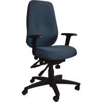 Cierra Petite Series Ergonomic Chairs, Fabric, Blue, 300 lbs. Capacity Cam Industrial
