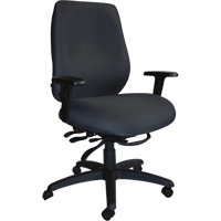 Cierra Heavy Duty Ergonomic Chairs, Fabric, Black, 400 lbs. Capacity Cam Industrial