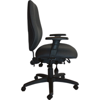 Cierra Heavy Duty Ergonomic Chairs, Fabric, Black, 400 lbs. Capacity Cam Industrial