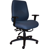 Cierra Heavy Duty Ergonomic Chairs, Fabric, Blue, 400 lbs. Capacity Cam Industrial
