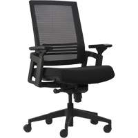 Chaises de bureau A-37 Activ, Mailles, Noir, Capacit&eacute; 275 lb Cam Industrial