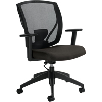 Task Chairs, Fabric, Charcoal, 300 lbs. Capacity Cam Industrial