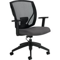 Task Chairs, Vinyl, Charcoal, 300 lbs. Capacity Cam Industrial