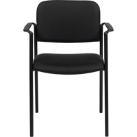 Chaises empilables, Tissu, Hauteur 32", Capacit&eacute; 300 lb, Noir Cam Industrial