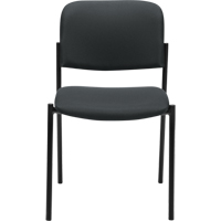 Chaises sans accoudoirs empilables, Tissu, Hauteur 32", Capacit&eacute; 300 lb, Charbon Cam Industrial