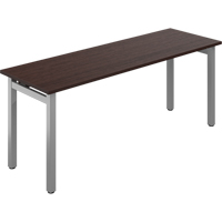 Ionic Desk Tables, 72" W x 29" H, Dark Brown Cam Industrial