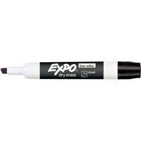 Expo&reg; Whiteboard Marker - Black, Black, Chisel Tip Cam Industrial