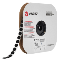 Attache Velcoin, Crochet, 3/4" dia., Adh&eacute;sif, Noir Cam Industrial