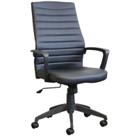 Chaise de bureau Activ A-128, Polyur&eacute;thane, Noir, Capacit&eacute; 275 lb Cam Industrial