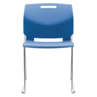 Chair, Plastic, 32-1/2" High, 300 lbs. Capacity, Blue Cam Industrial