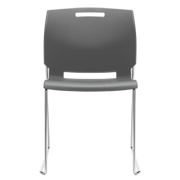 Chair, Plastic, 32-1/2" High, 300 lbs. Capacity, Grey Cam Industrial