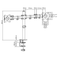Bras double pour moniteur ActivErgo Cam Industrial