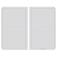 Pocket Bound Book, Hard Cover, Black, 160 Pages, 4-1/4" W x 6-3/4" L Cam Industrial