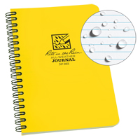 Side-Spiral Notebook, Soft Cover, Yellow, 64 Pages, 4-5/8" W x 7" L Cam Industrial