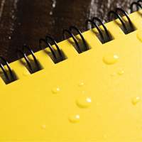 Side-Spiral Notebook, Soft Cover, Yellow, 64 Pages, 4-5/8" W x 7" L Cam Industrial