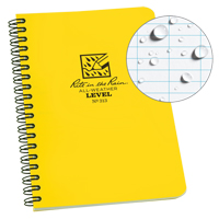 Side-Spiral Notebook, Soft Cover, Yellow, 64 Pages, 4-5/8" W x 7" L Cam Industrial