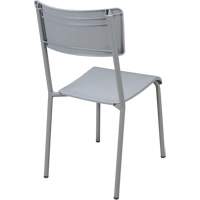 Chaises empilables Ventura, Polypropyl&egrave;ne, Hauteur 36", Capacit&eacute; 300 lb, Gris Cam Industrial