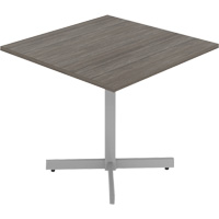 Cafeteria Table, 36" L x 36" W x 29-1/2" H, 1" Top, Laminate, Grey/White Cam Industrial