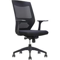 Activ Series Synchro-Tilt Office Chair, Fabric/Mesh, Black, 275 lbs. Capacity Cam Industrial