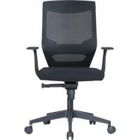 Activ Series Synchro-Tilt Office Chair, Fabric/Mesh, Black, 275 lbs. Capacity Cam Industrial